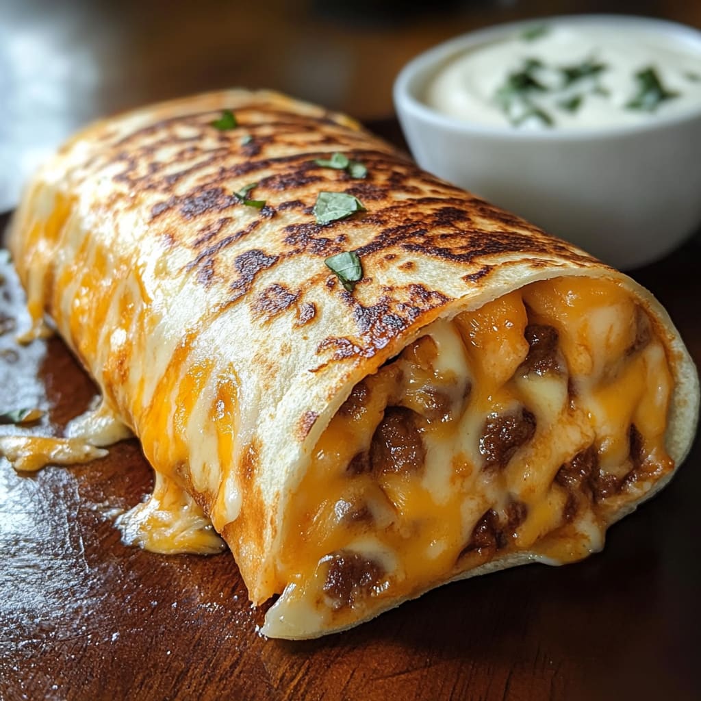 Easy Grilled Cheese Burrito