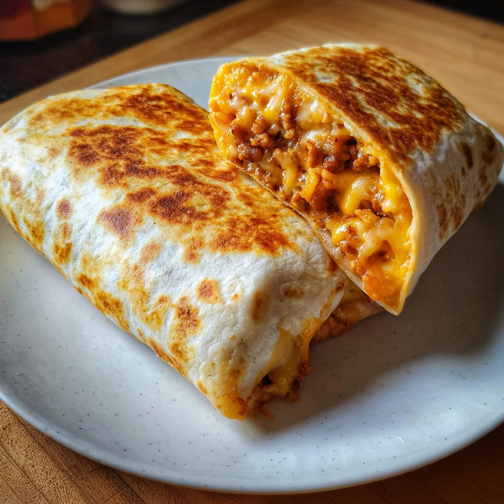 Easy Grilled Cheese Burrito