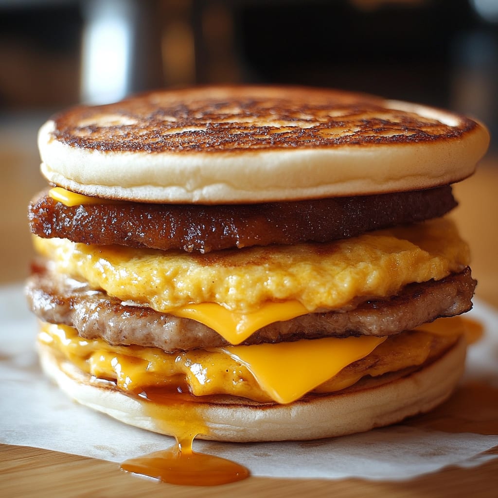 Easy Homemade McGriddle Breakfast Sandwiches