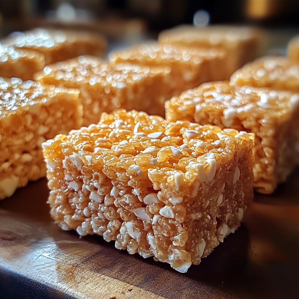 Gingerbread Rice Krispie Treats
