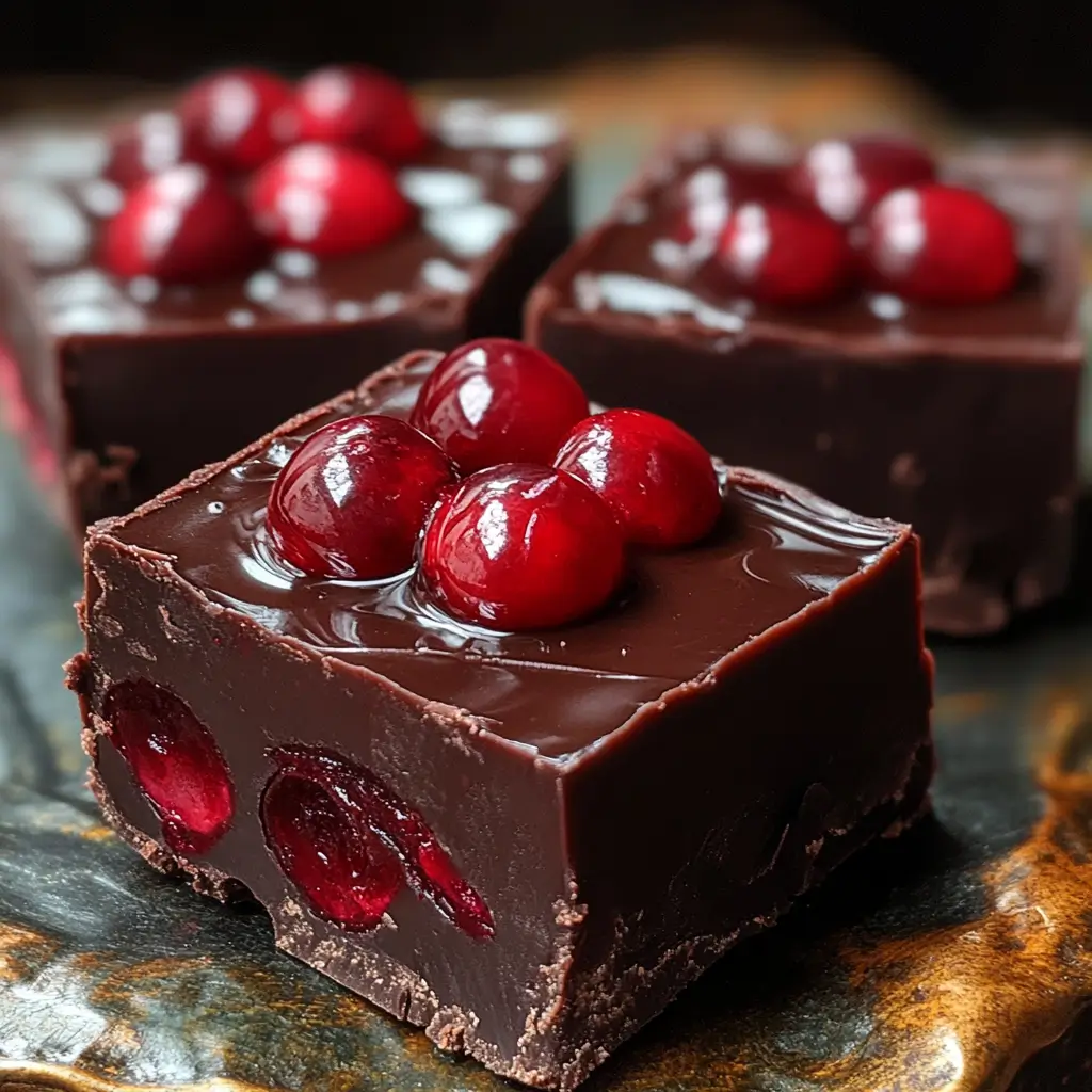 Halloween Dracula’s Dark Cherry Fudge