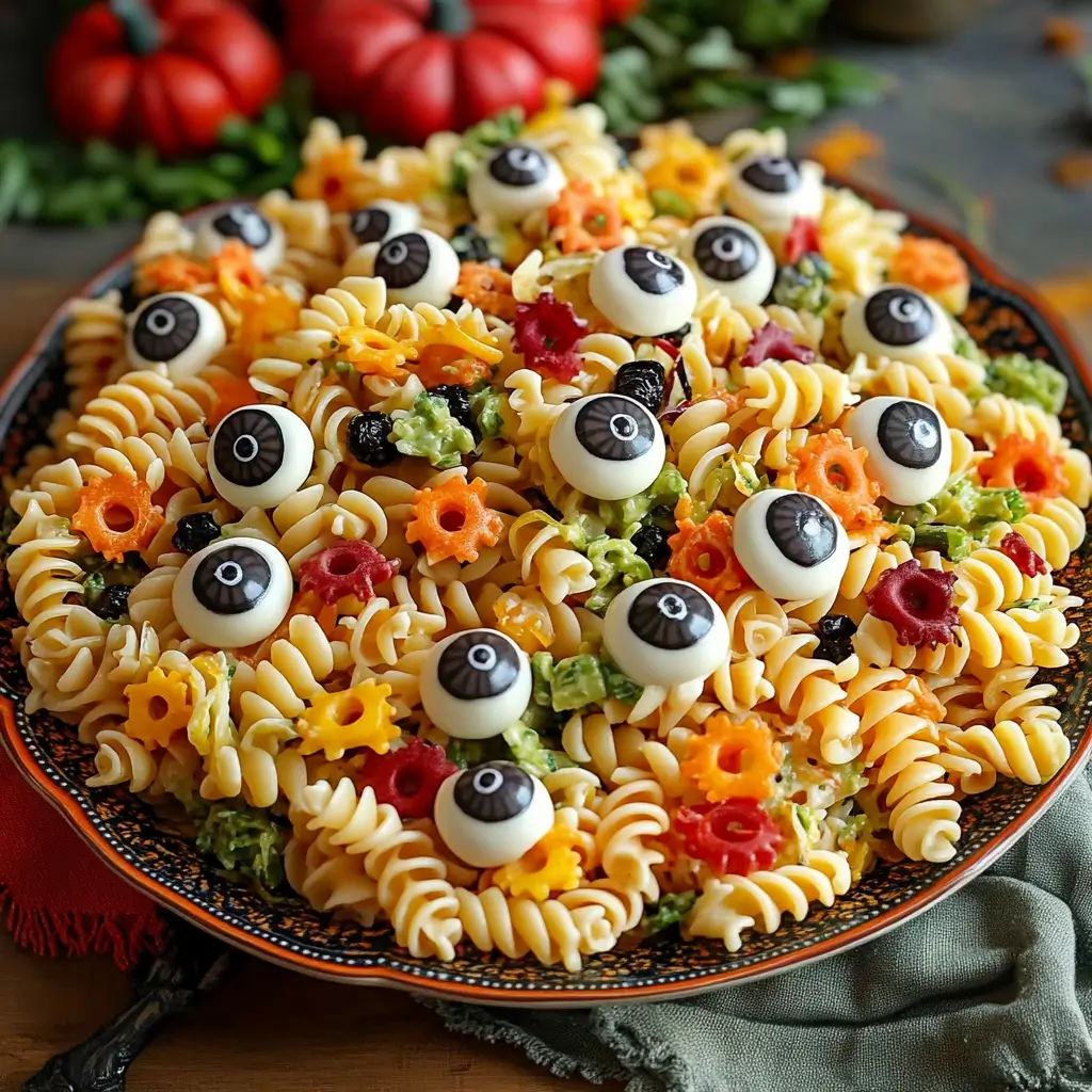 Halloween Eyeball Pasta Salad Recipe