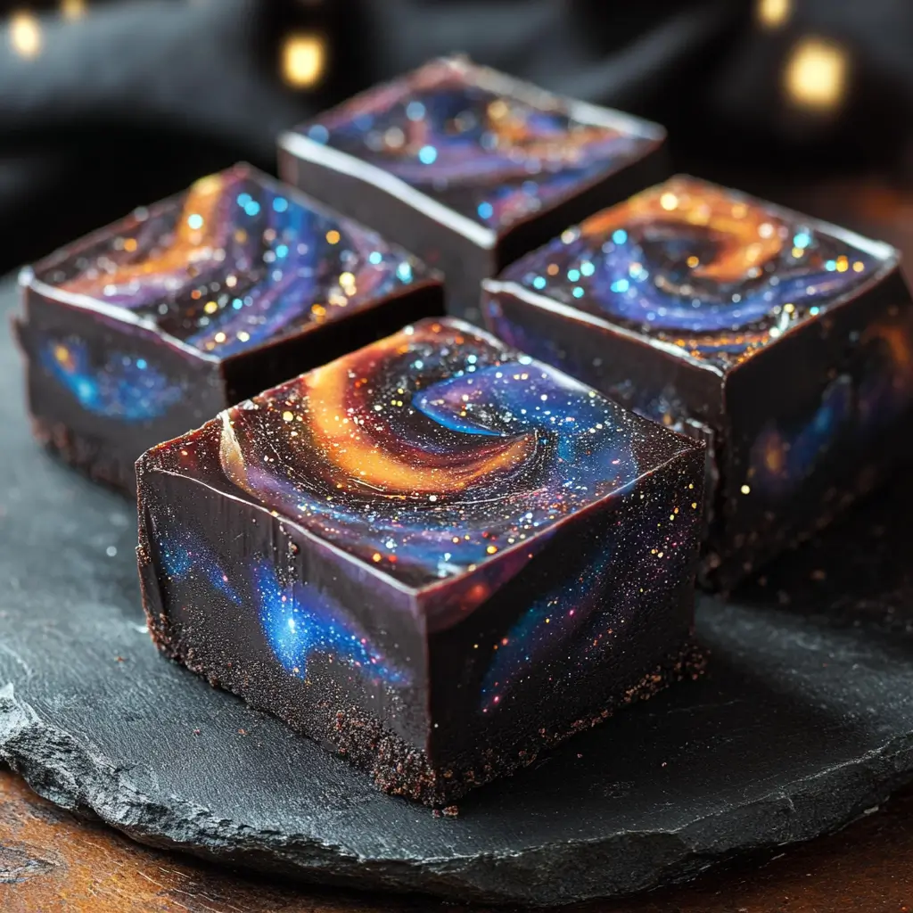 Halloween Midnight Galaxy Fudge