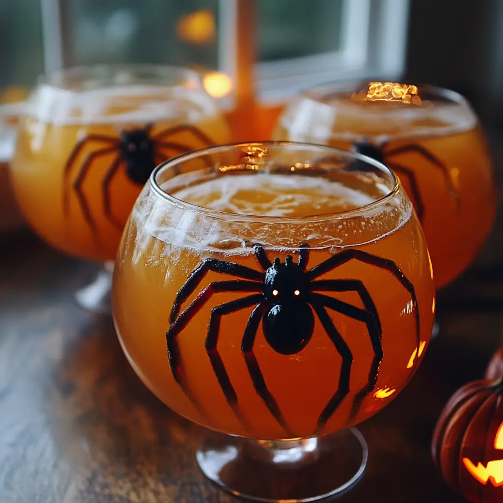 Halloween Spider Cider Punch