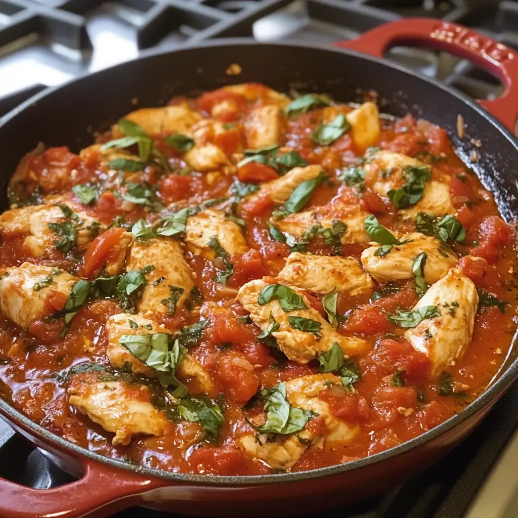 Healthy Chicken Pomodoro Skillet