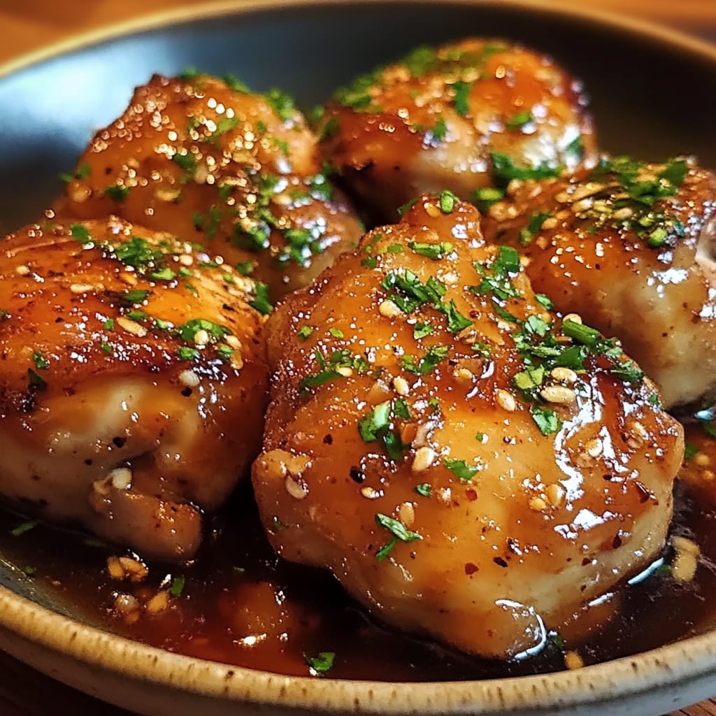Honey Garlic Chicken Thighs