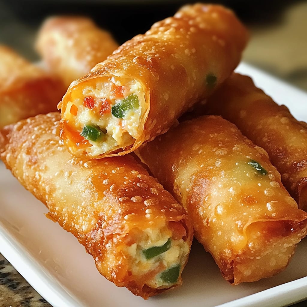 Mini Jalapeño Popper Egg Rolls