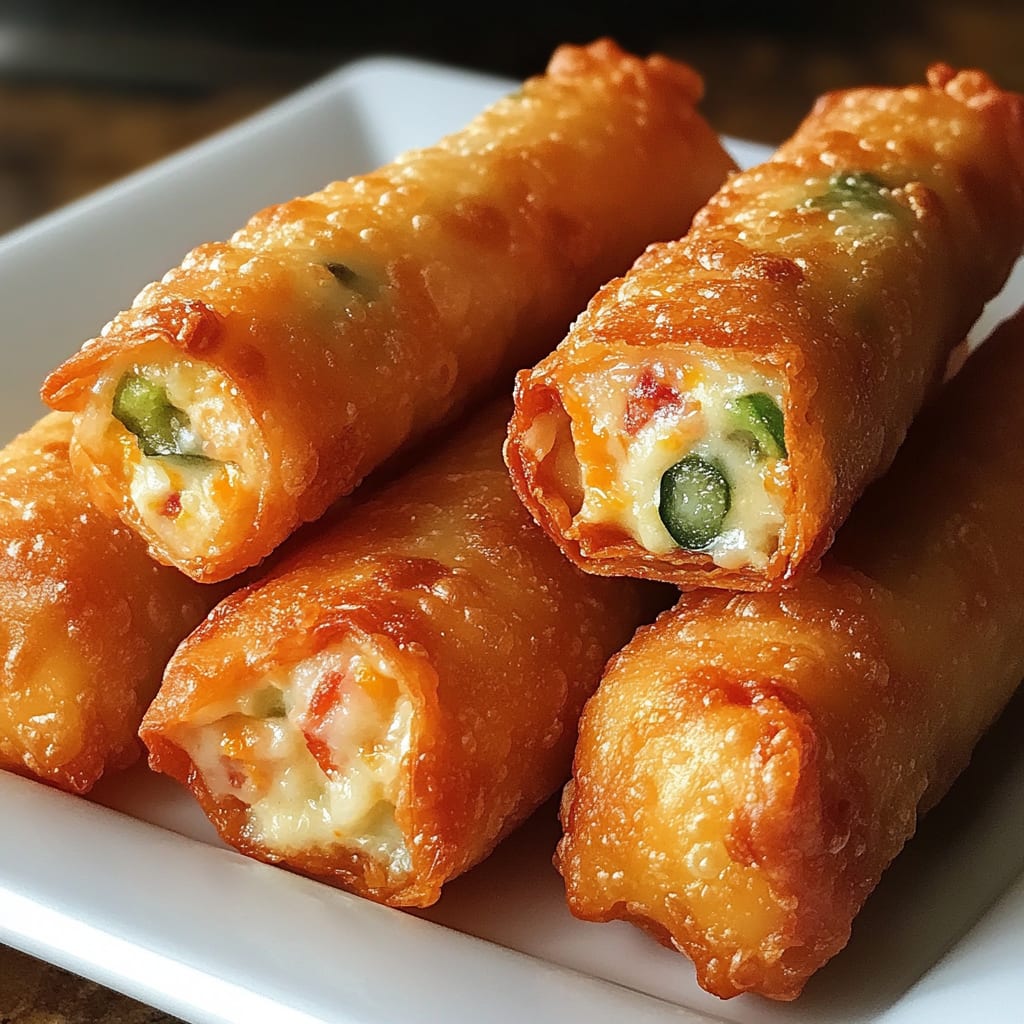Mini Jalapeño Popper Egg Rolls