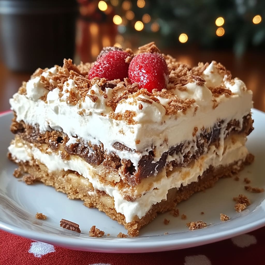 No-Bake Cookie Lasagna