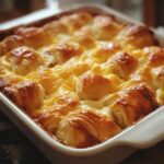 Overnight Croissant Breakfast Casserole