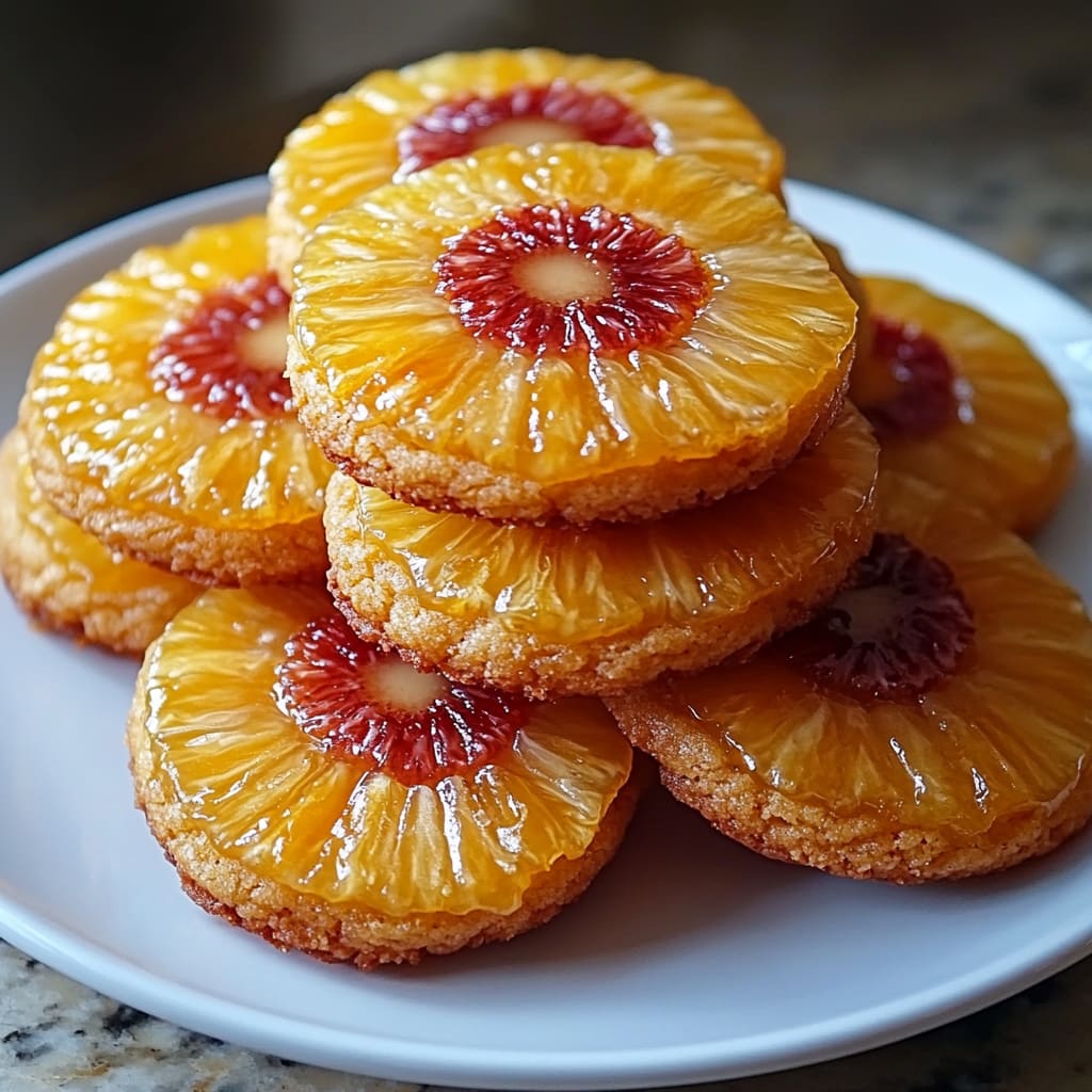 Pineapple Upside Down Cookies