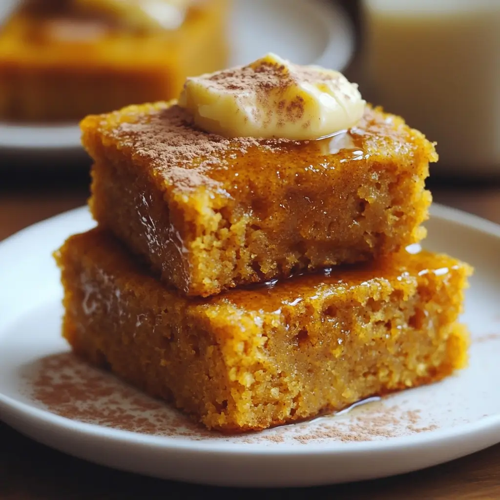 Pumpkin Cornbread with Cinnamon Honey Butter