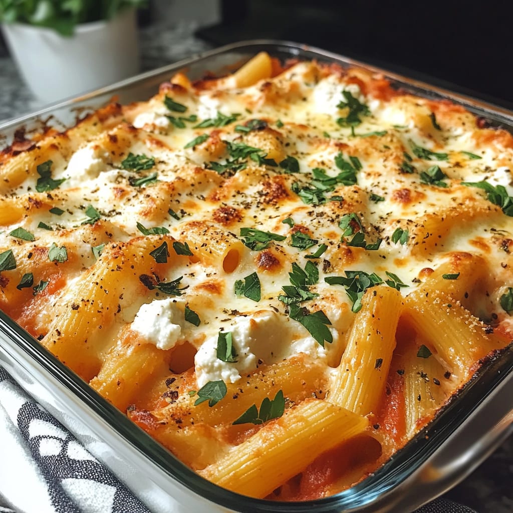 Quick Ricotta Pasta Bake