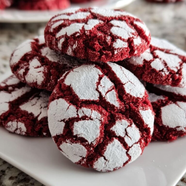 Red Velvet Crinkle Cookie