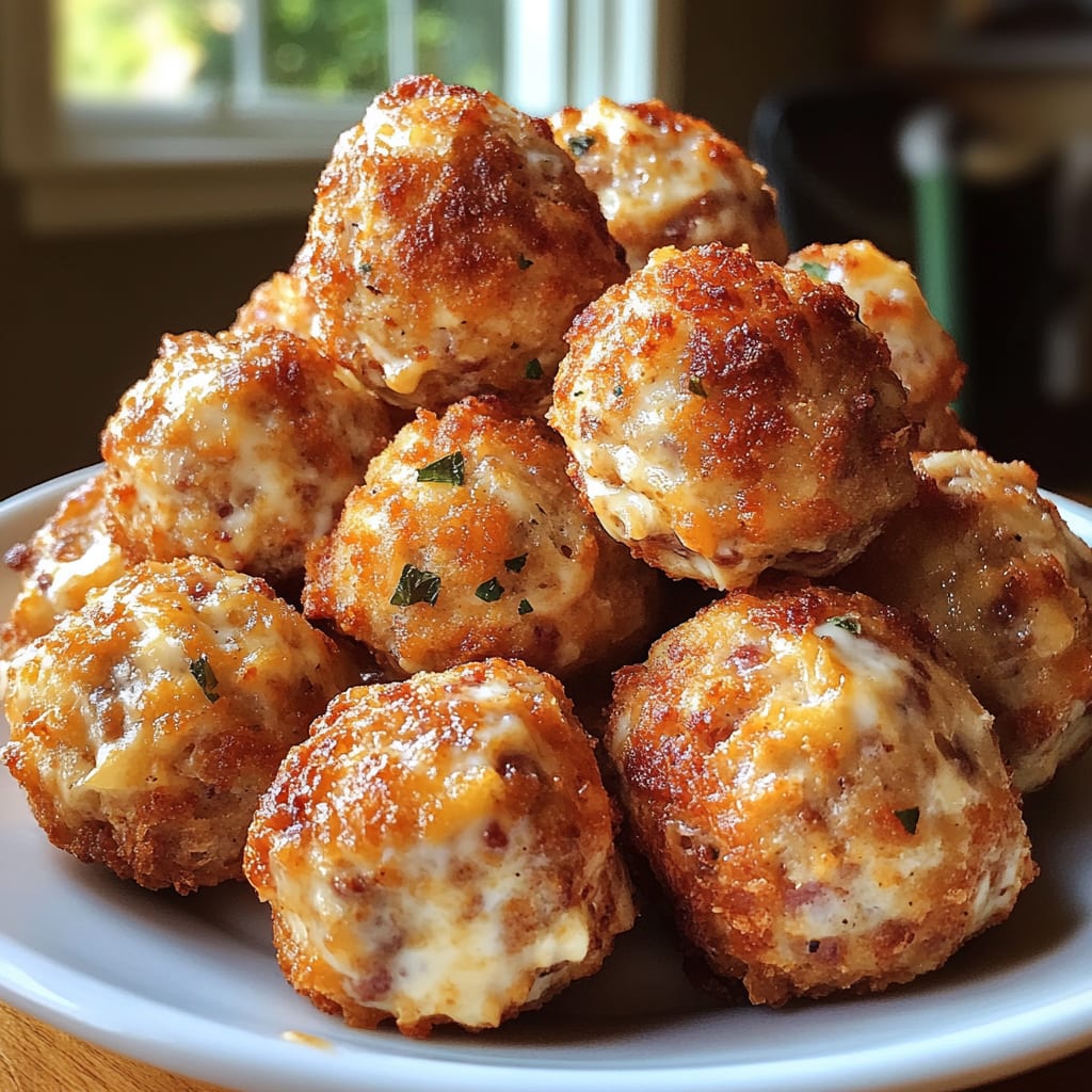 Rotel Cream Cheese Sausage Balls