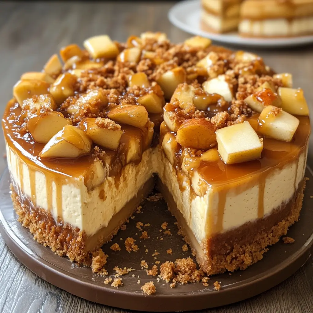 Salted Caramel Apple Pie Cheesecake Recipe