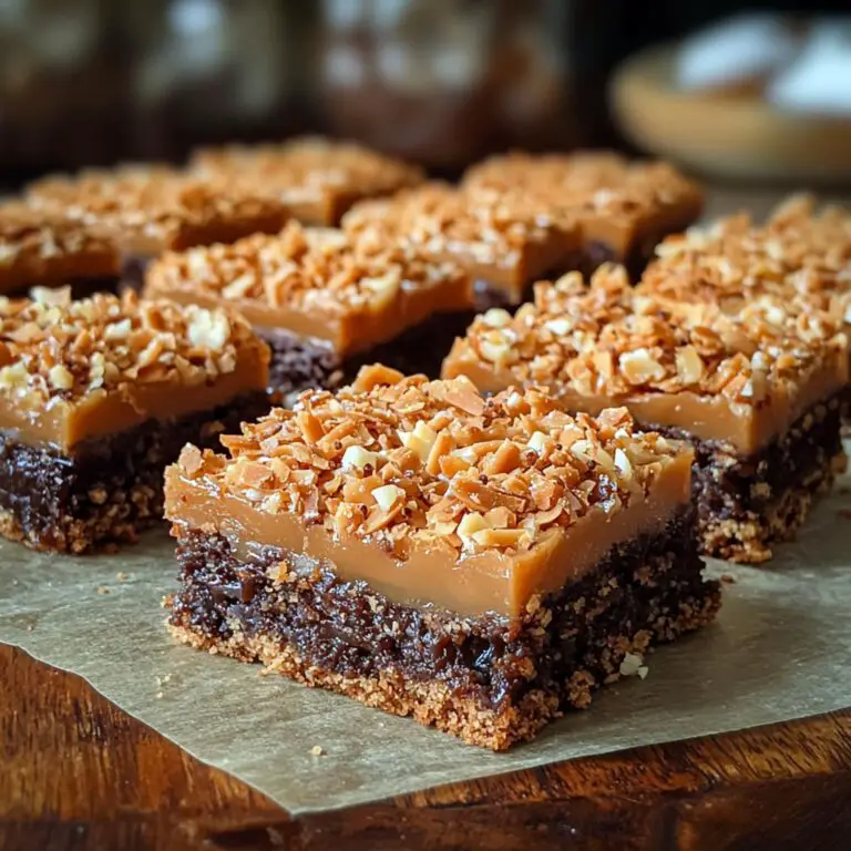 Samoas Cookie Caramel Coconut Bars