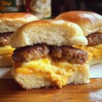 Sausage Egg and Cheese Breakfast Sliders