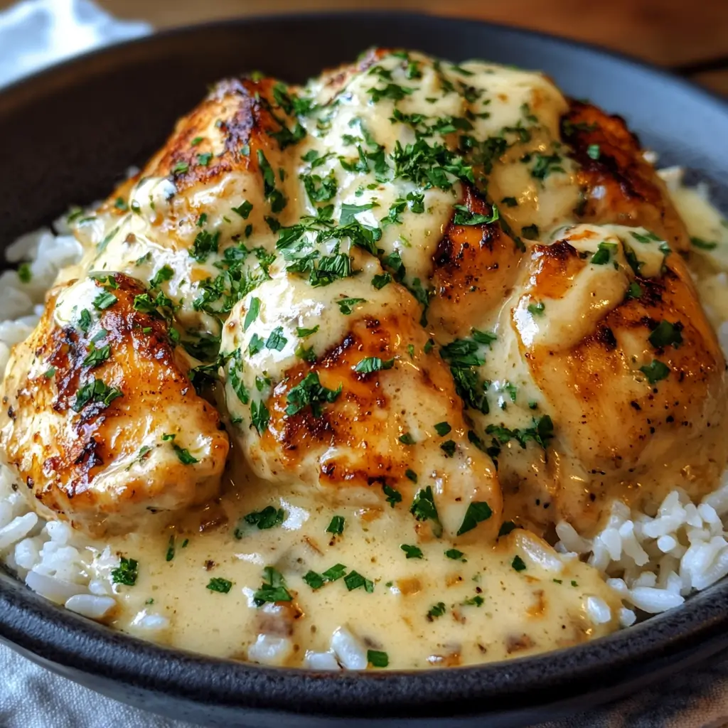 Sizzle Up Creamy Smothered Chicken And Rice