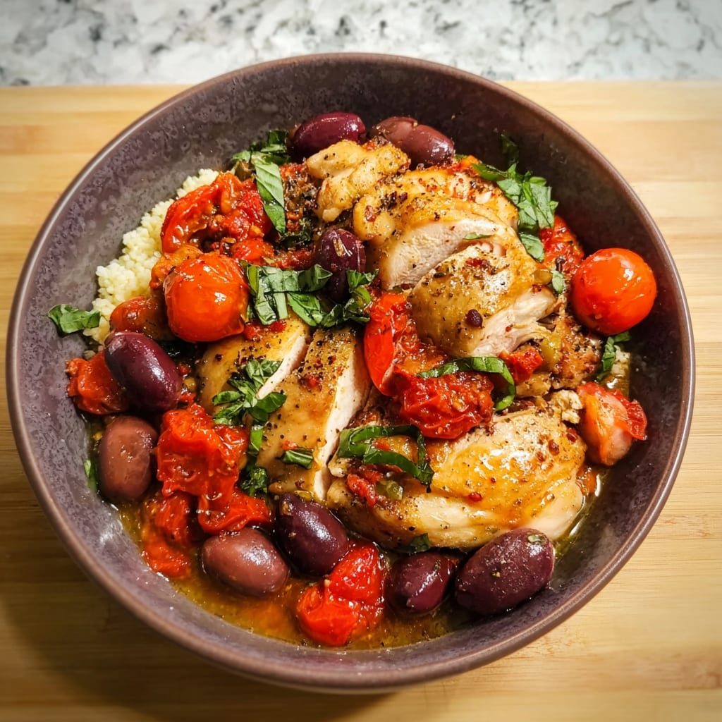 Slow Cooker Mediterranean Chicken