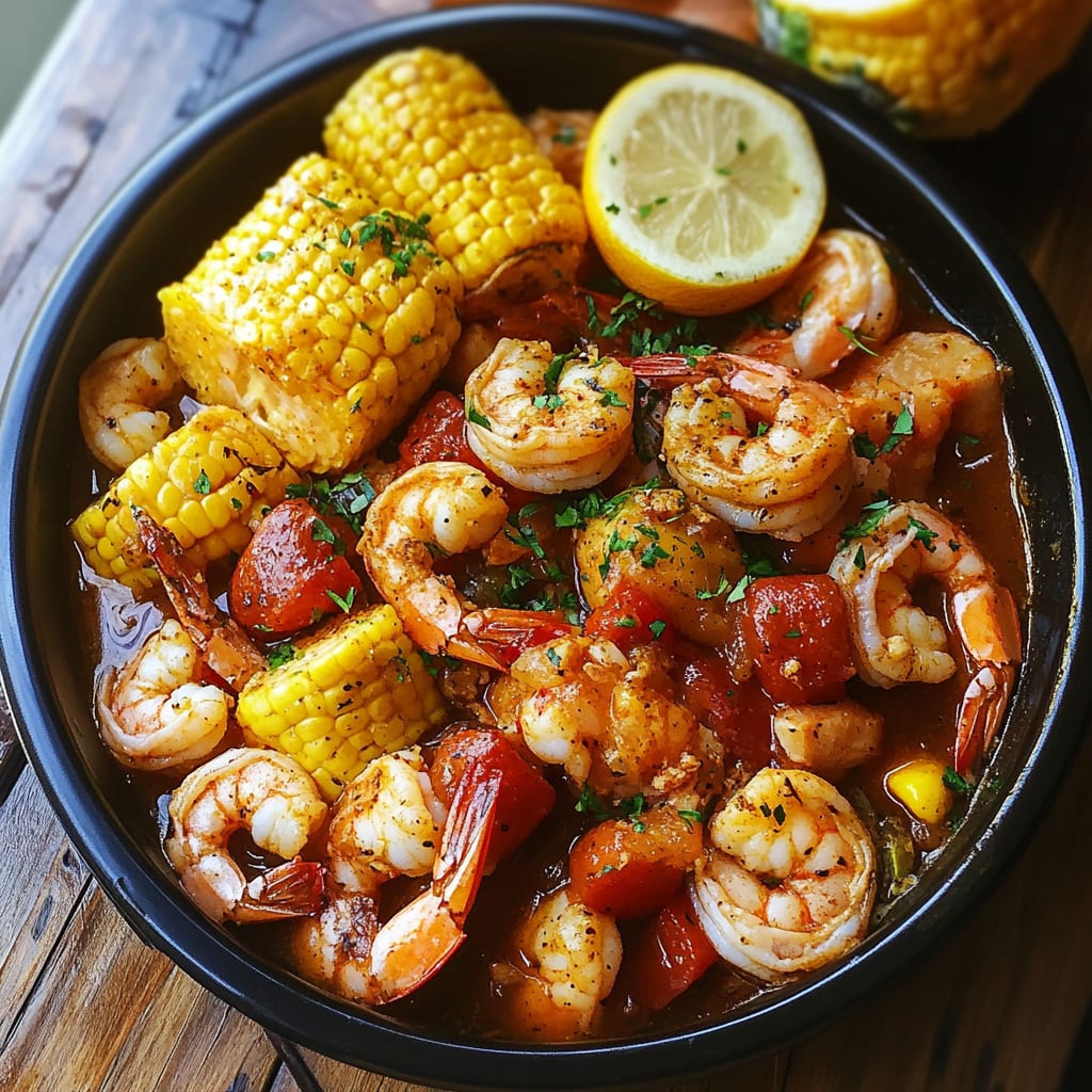 Slow Cooker Shrimp Boil