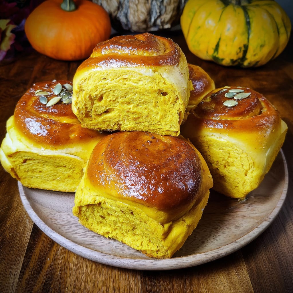 Soft Pumpkin Rolls Recipe