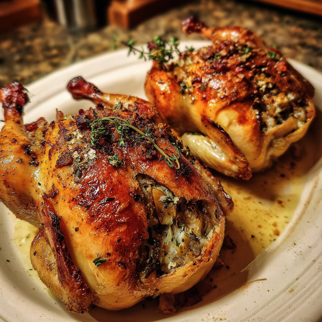 Stuffed Cornish Game Hens