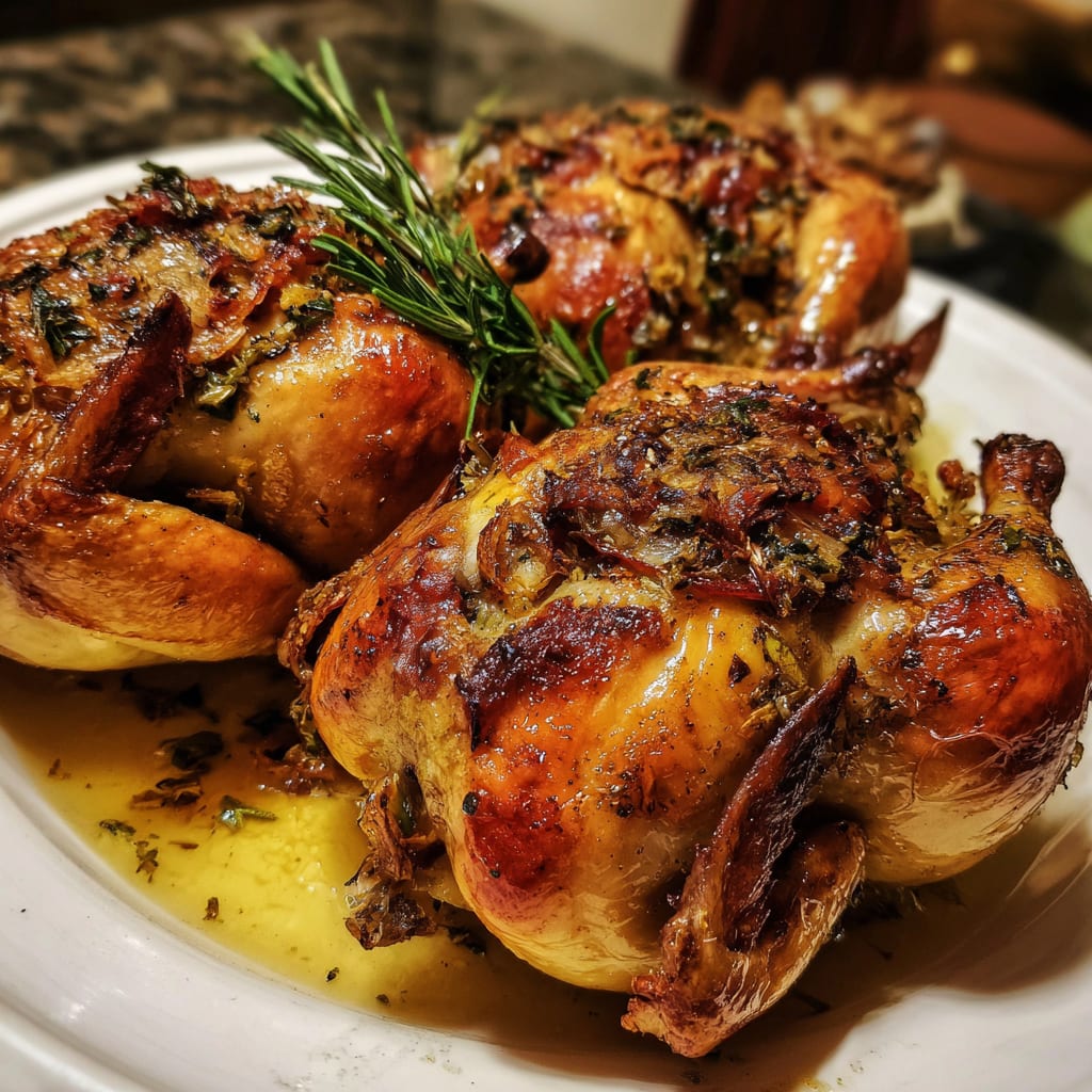 Stuffed Cornish Game Hens
