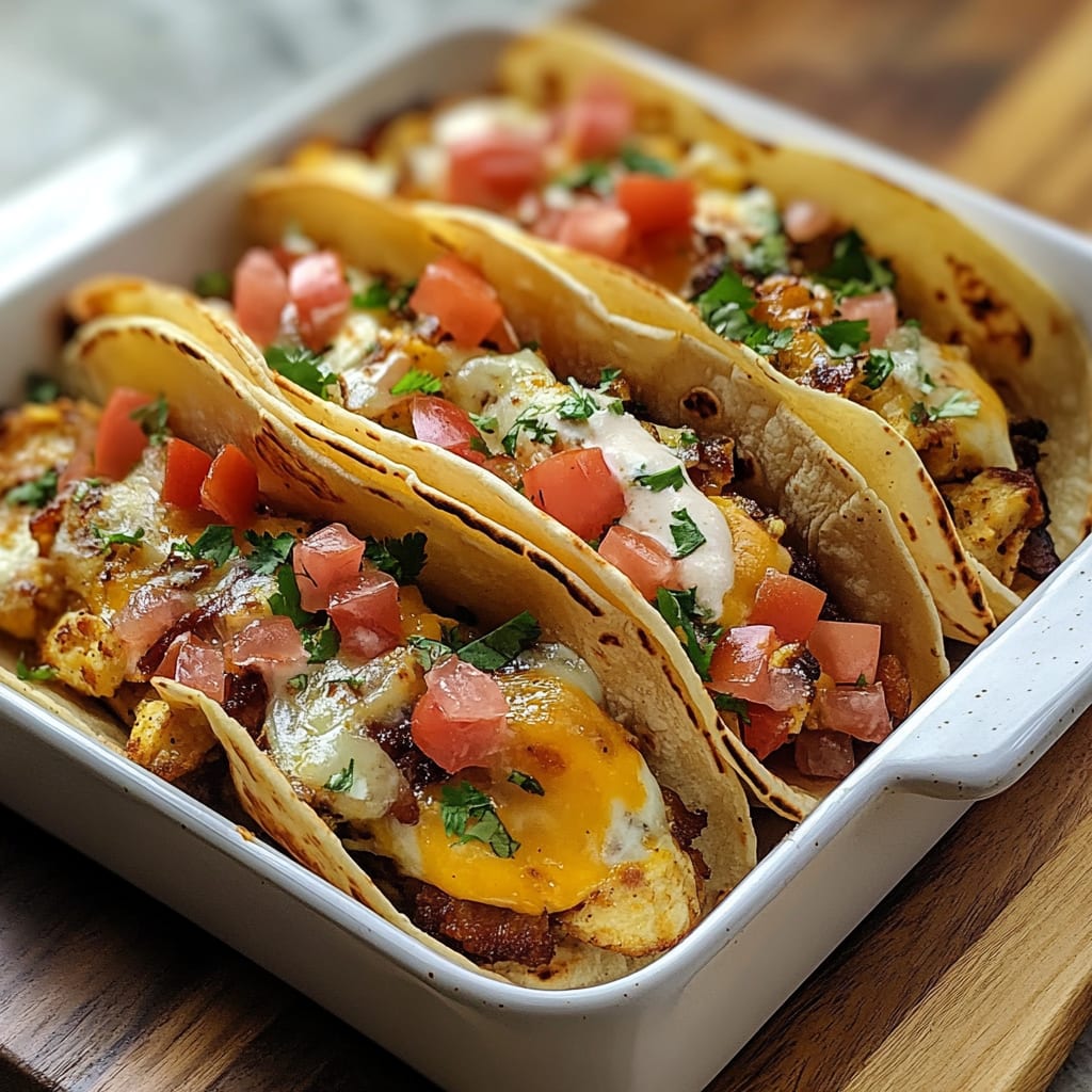 Tasty Baked Breakfast Tacos