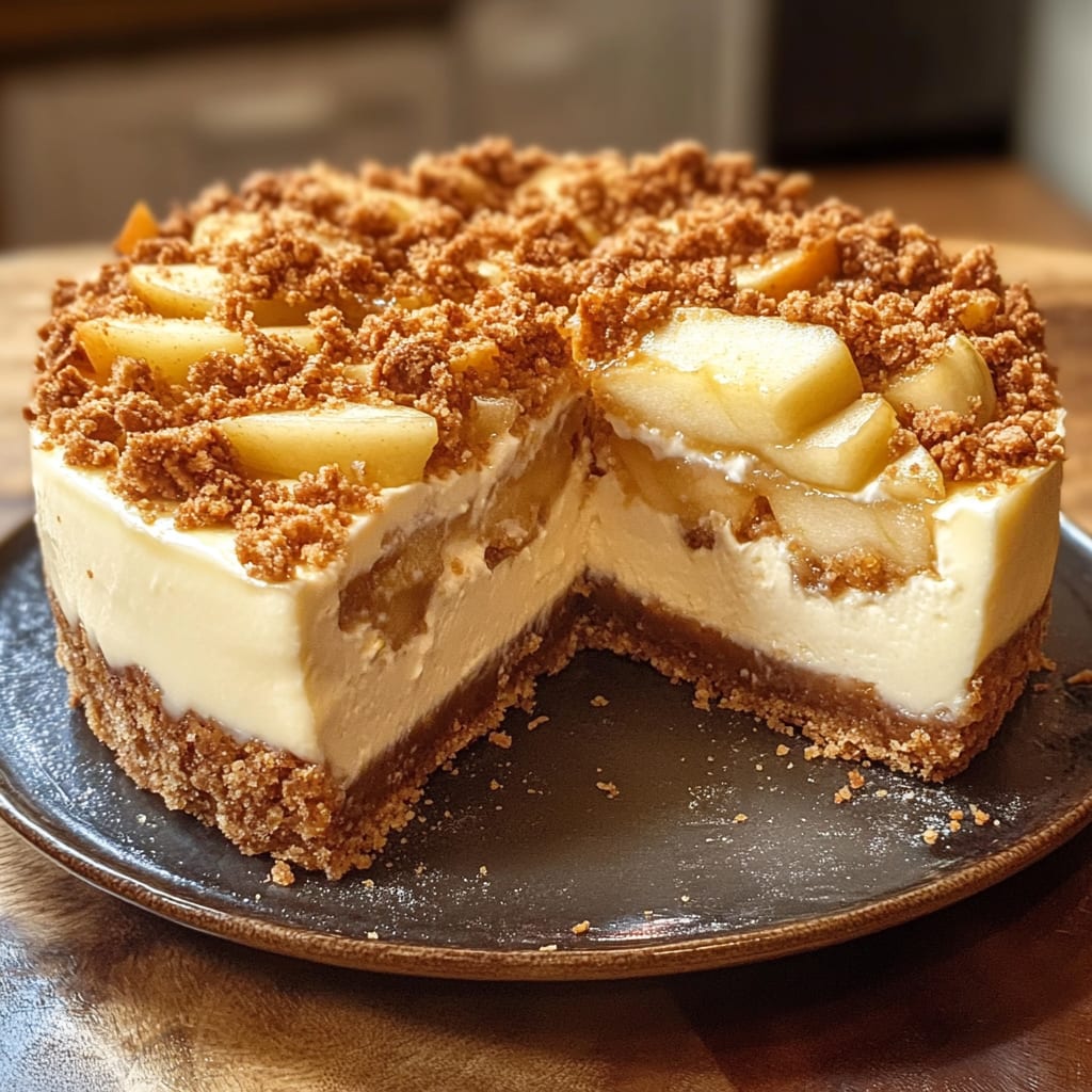 Apple Crumble Cheesecake Recipe