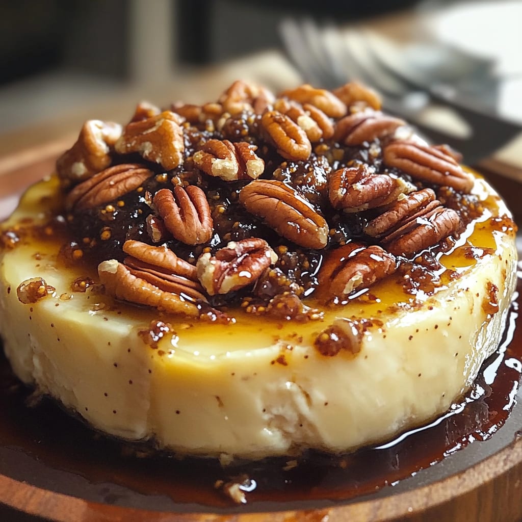 Baked Brie with Fig Jam and Pecans