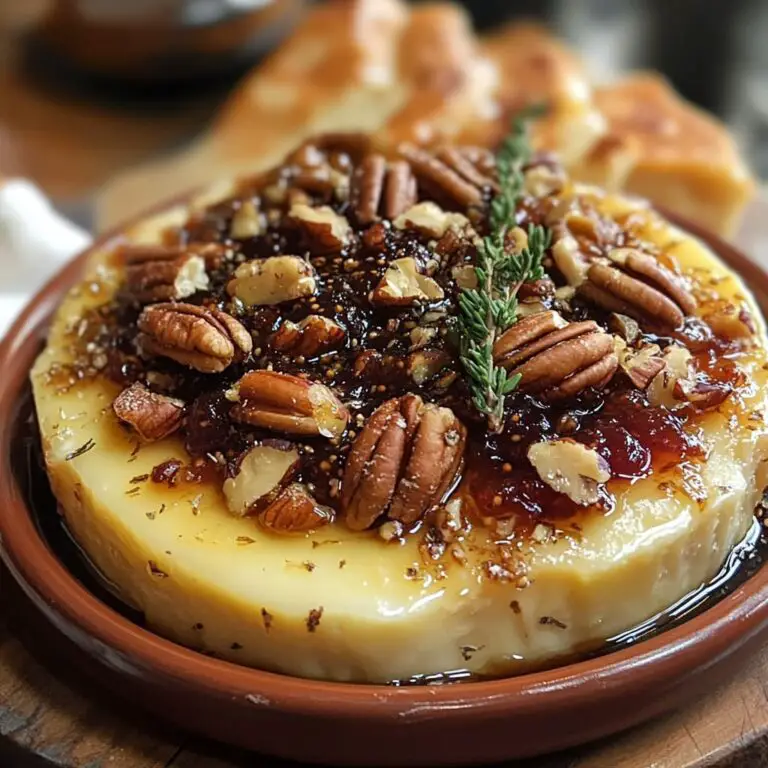 Baked Brie with Fig Jam and Pecans