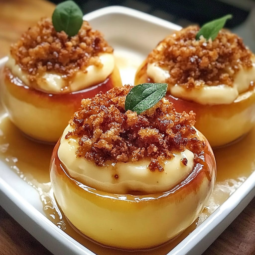 Cheesecake Stuffed Baked Apples Recipe