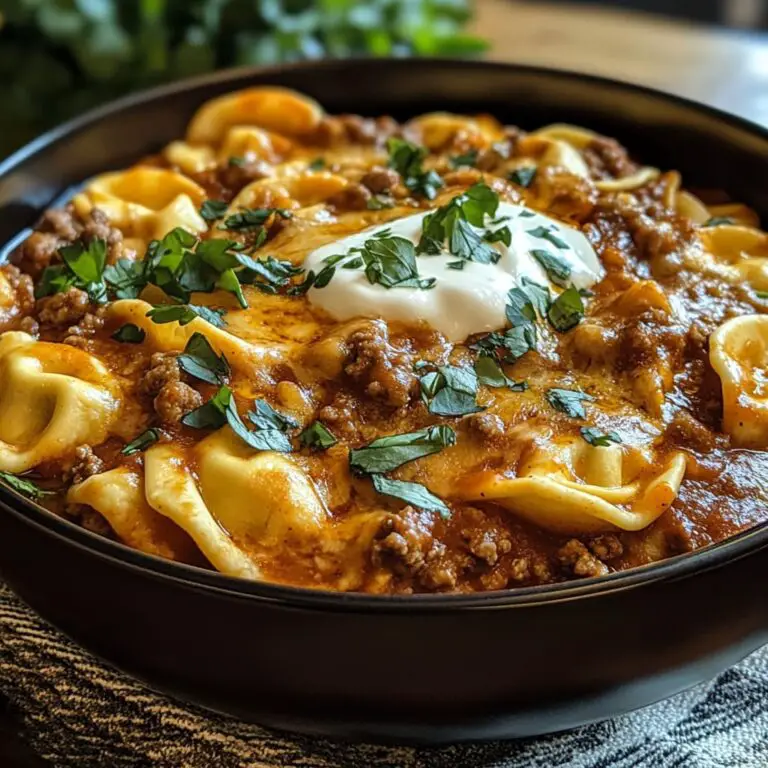 Cheesy Beef Enchiladas Tortellini