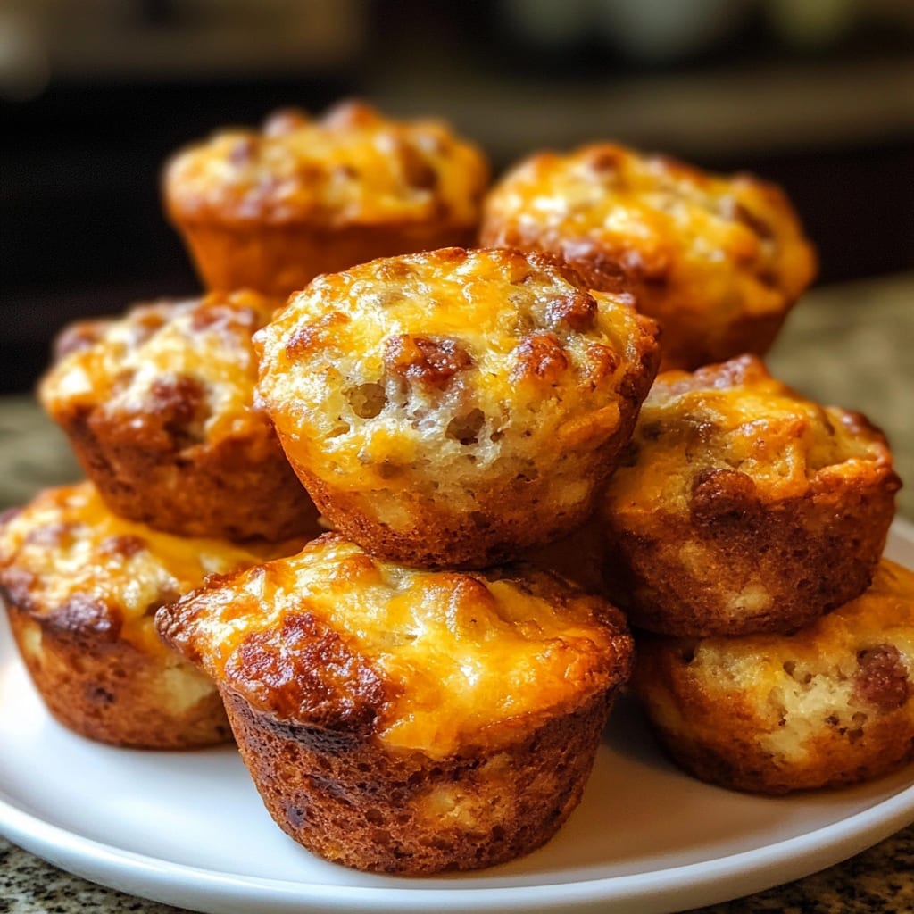 Cheesy Sausage Muffins Recipe