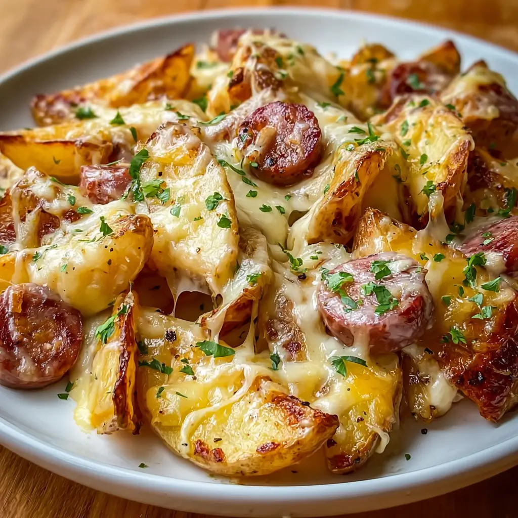 Cheesy Sausage Potatoes