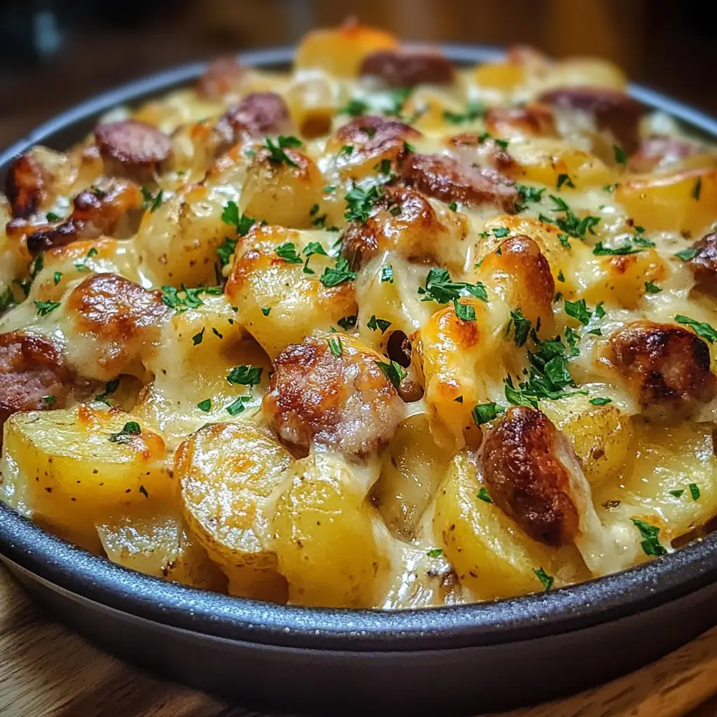 Cheesy Sausage Potatoes