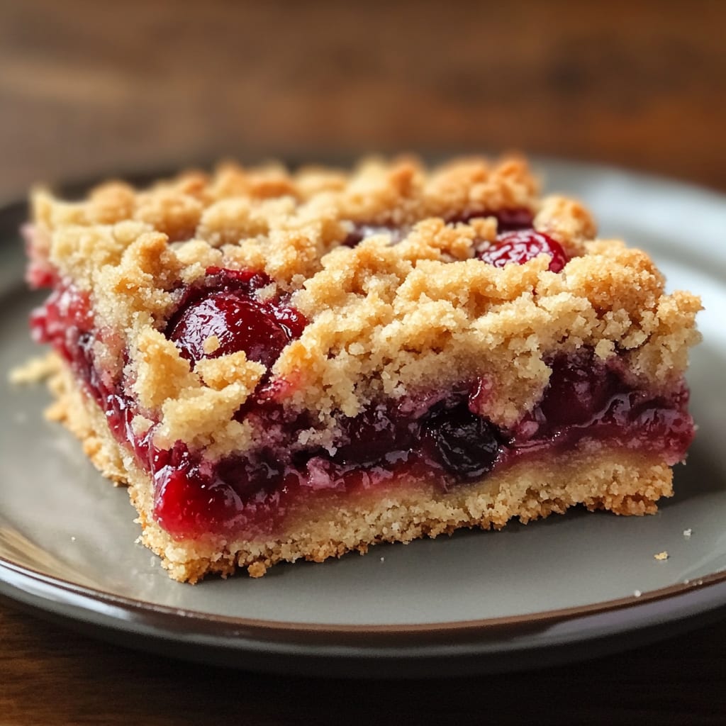 Cherry Crumble Bars Recipe