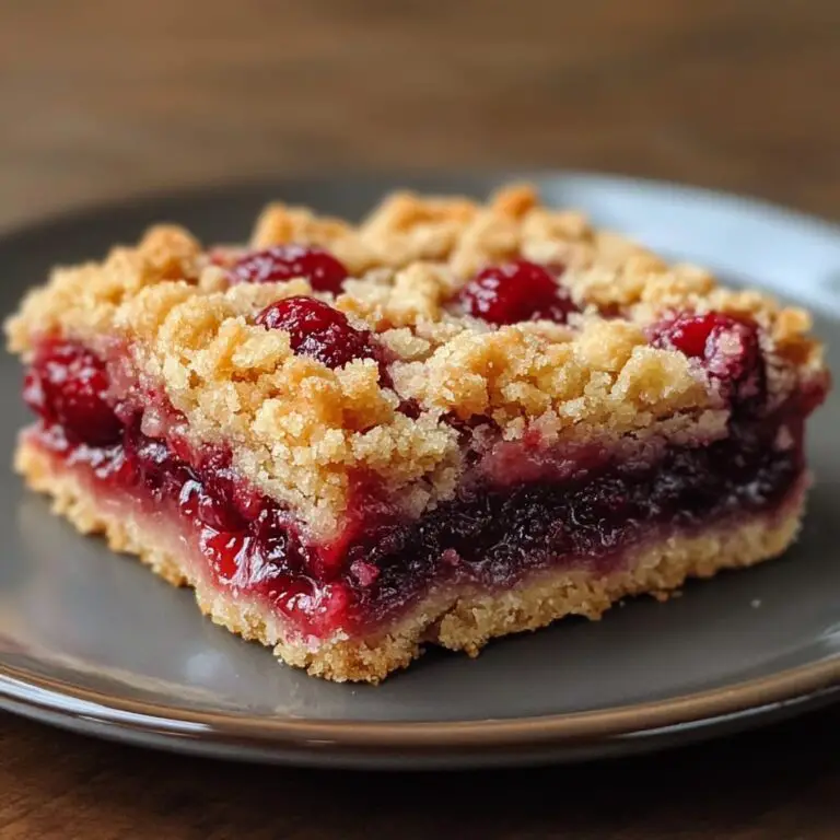 Cherry Crumble Bars Recipe