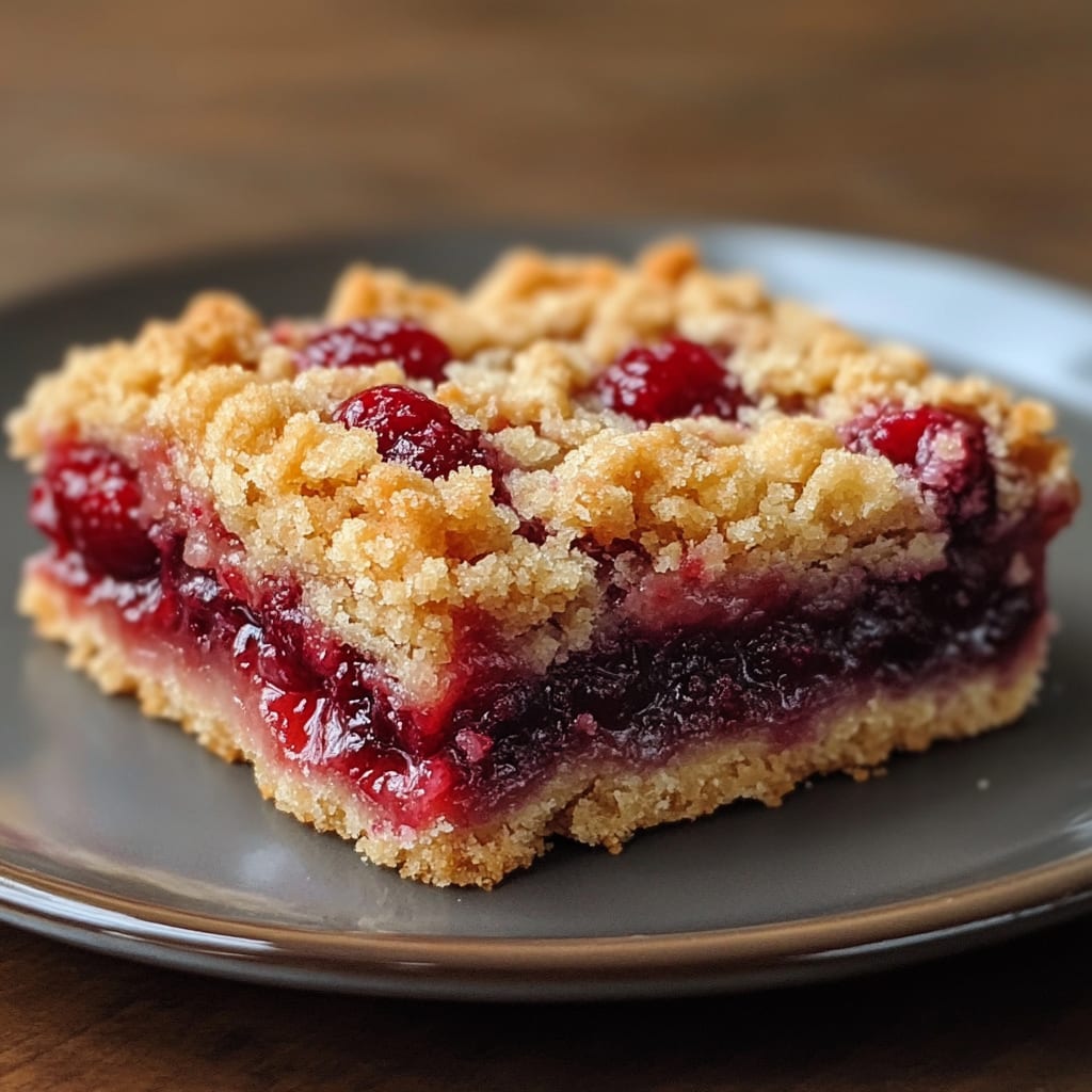 Cherry Crumble Bars Recipe