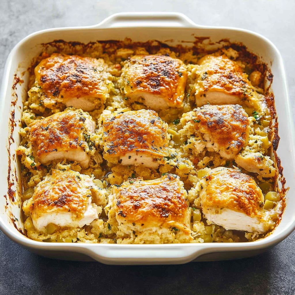 Chicken and Stuffing Casserole