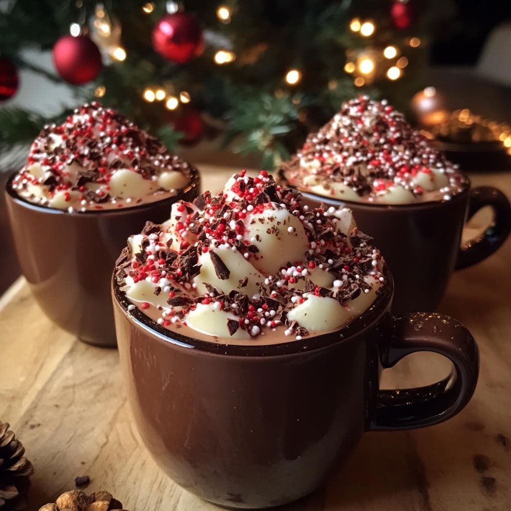 Christmas Chocolate Hot Cups