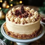 Christmas Spice Cake with Eggnog Buttercream