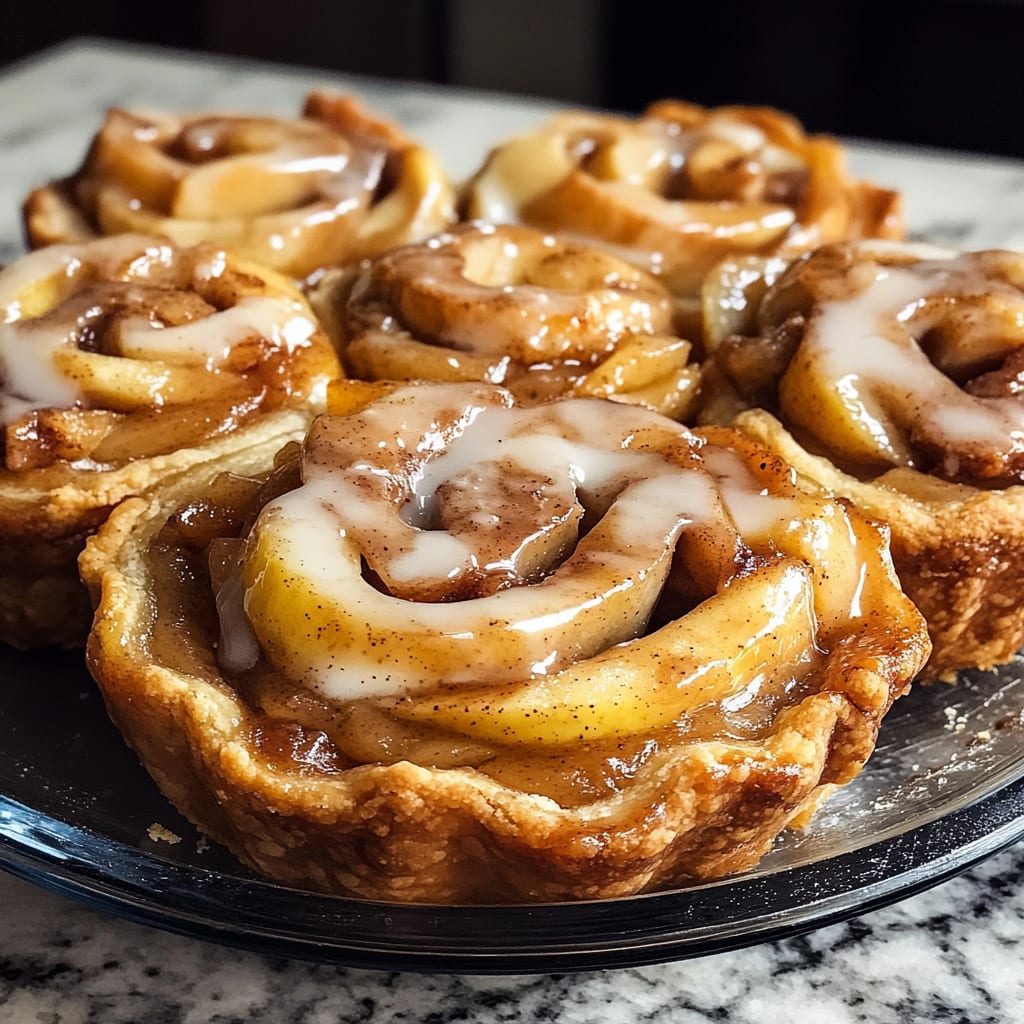Cinnamon Roll Apple Pie