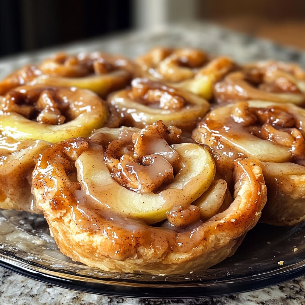 Cinnamon Roll Apple Pie