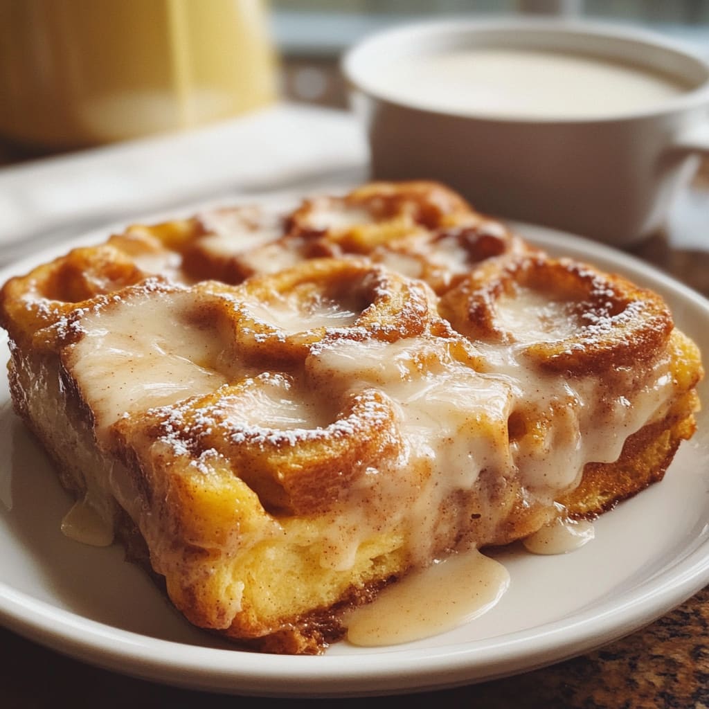 Cinnamon Roll French Toast Casserole