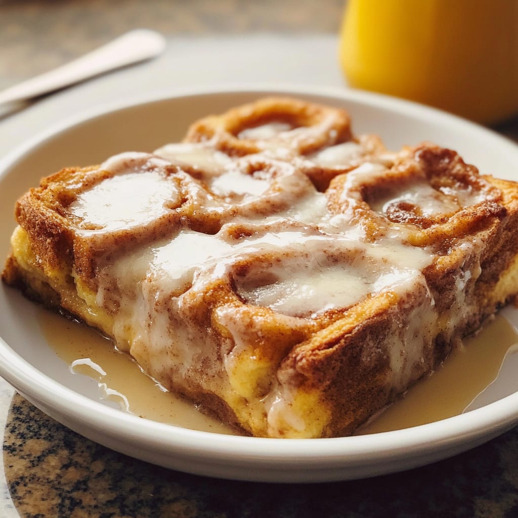 Cinnamon Roll French Toast Casserole
