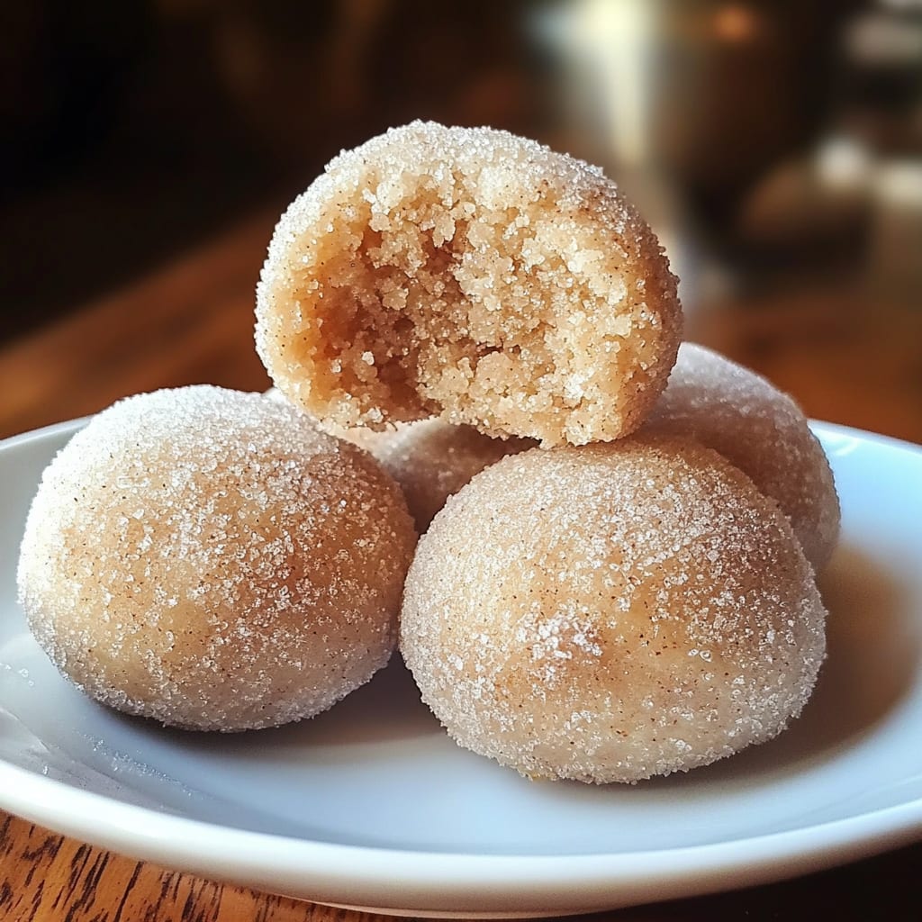 Cinnamon Sugar Snowball Cookies