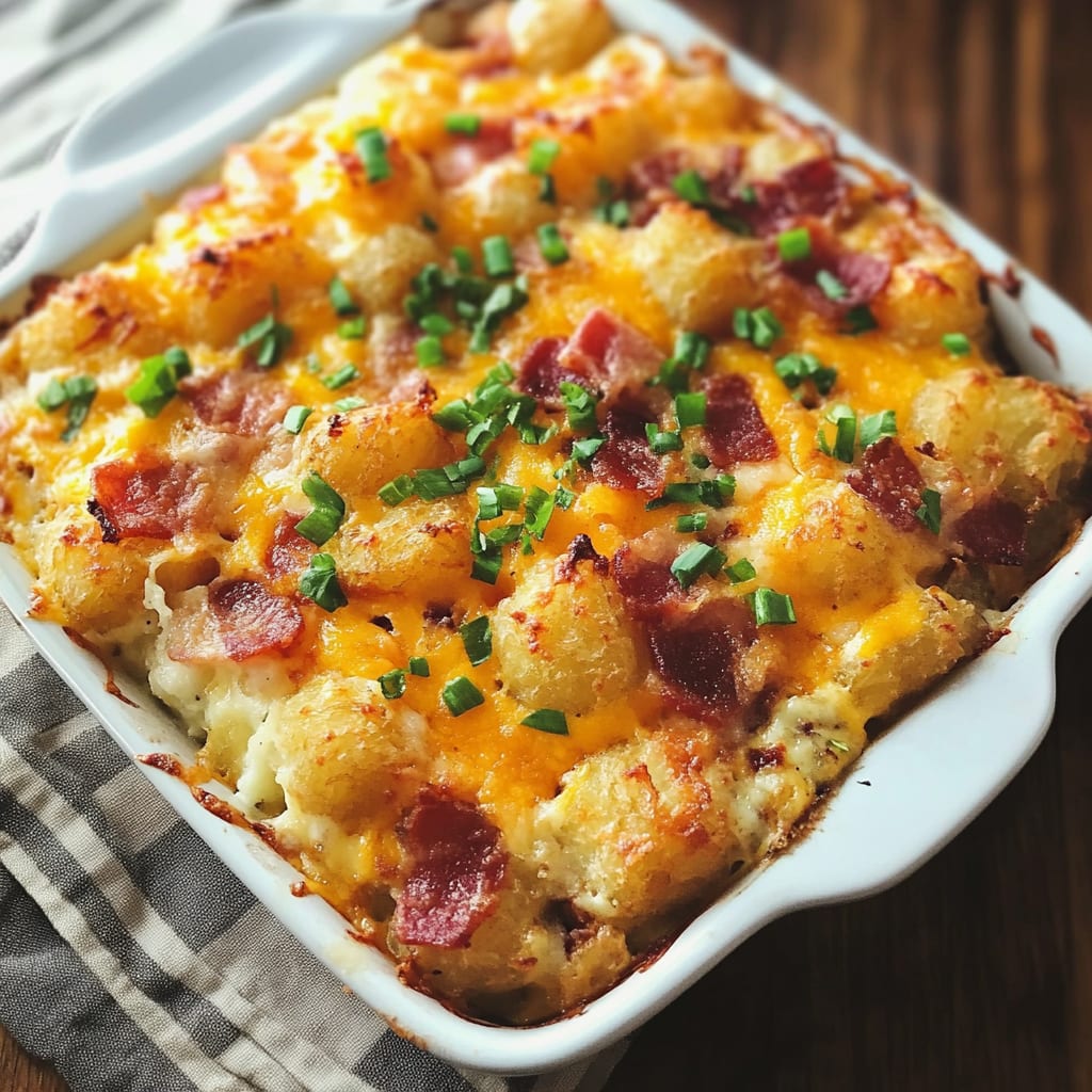 Cracked Out Tater Tot Breakfast Casserole