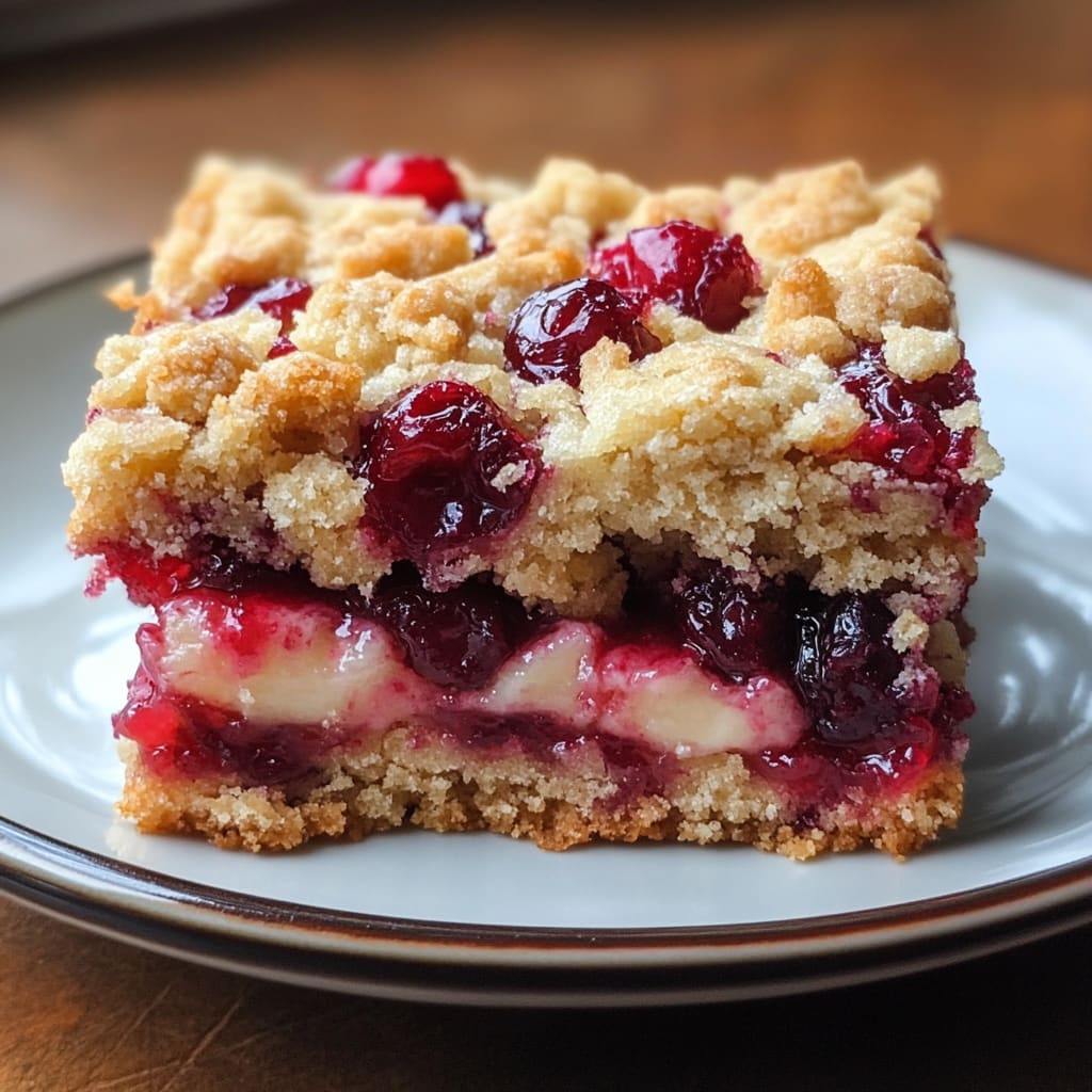 Cranberry Crumble Bars